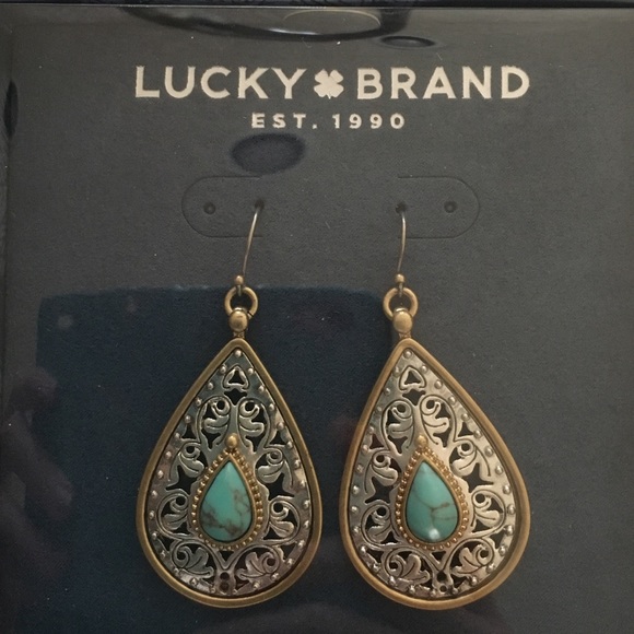 Lucky Brand Jewelry - Lucky Brand Turquoise Earrings NIB